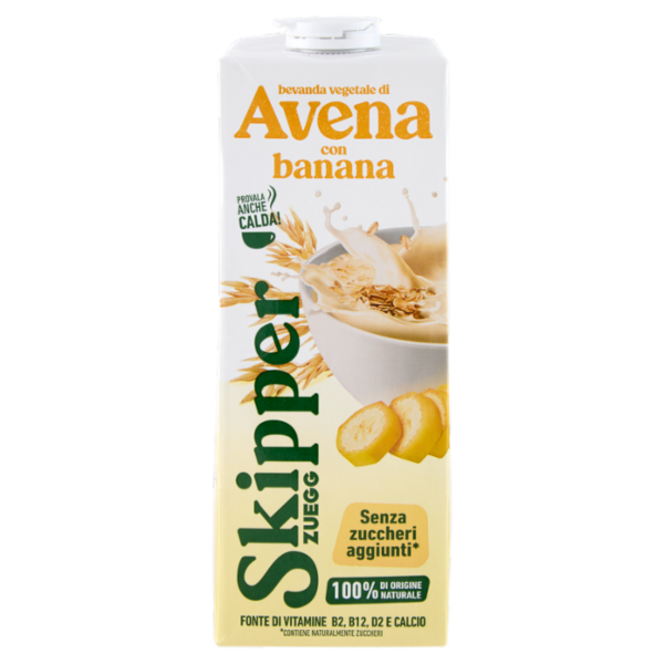 Zuegg Skipper bevanda vegetale di Avena con banana 1000 ml