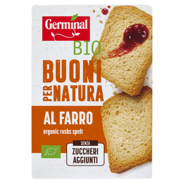 Germinal Bio Buoni per Natura Fette Biscottate al Farro 200 g