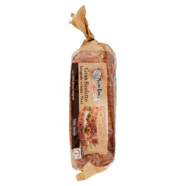 Mulino Bianco Gran Bauletto Integrale Pane con Semi e Noci 465g