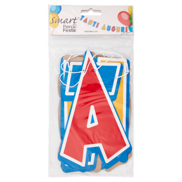 Smart PerLa Festa Festone Tanti Auguri 2,5 m 1 pz