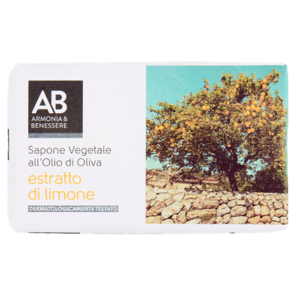 Armonia & Benessere Sapone Vegetale All'Olio di Oliva Estratto di Limone 125 g