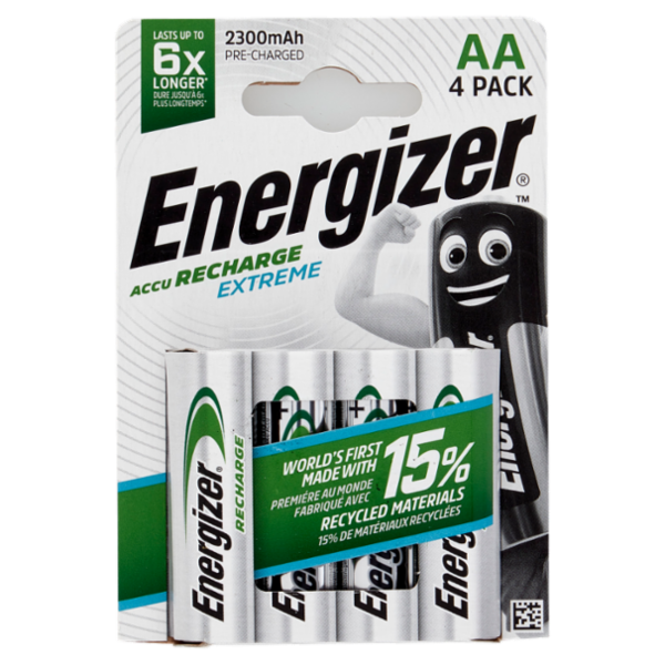 Energizer Accu Recharge Extreme AA 4 pz