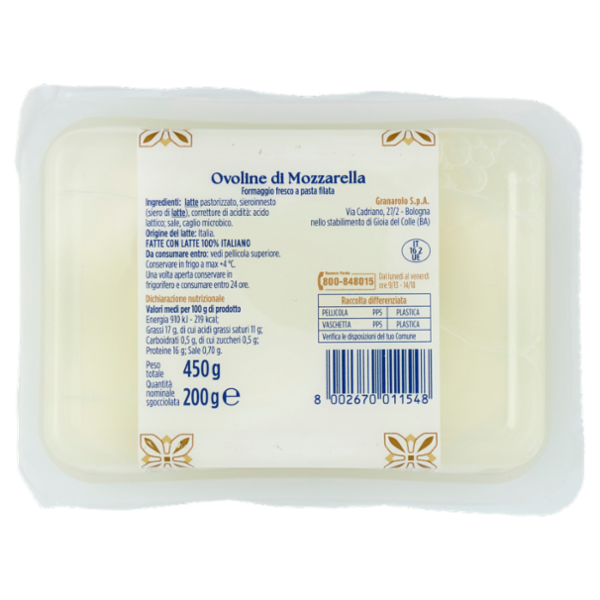 perla Ovoline di Mozzarella 200 g