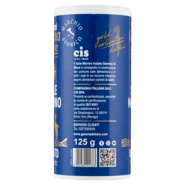 Gemma di mare Sale Marino Iodato finissimo 125 g