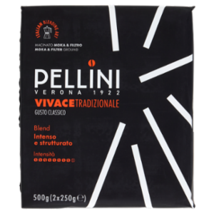 Pellini Vivace Tradizionale Gusto Classico Macinato Moka & Filtro 2 x 250 g