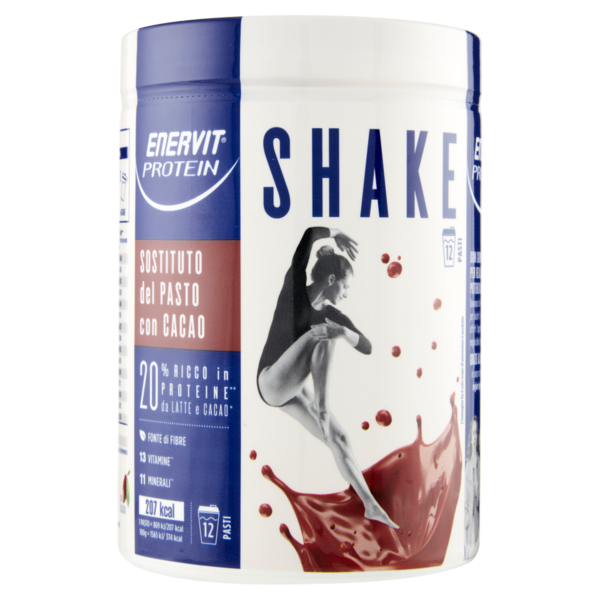 Enervit Protein Shake Sostituto del Pasto con Cacao 12 Pasti 420 g
