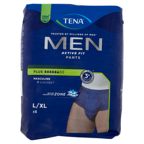 Tena Men Active Fit Pants Plus L/XL 8 pz