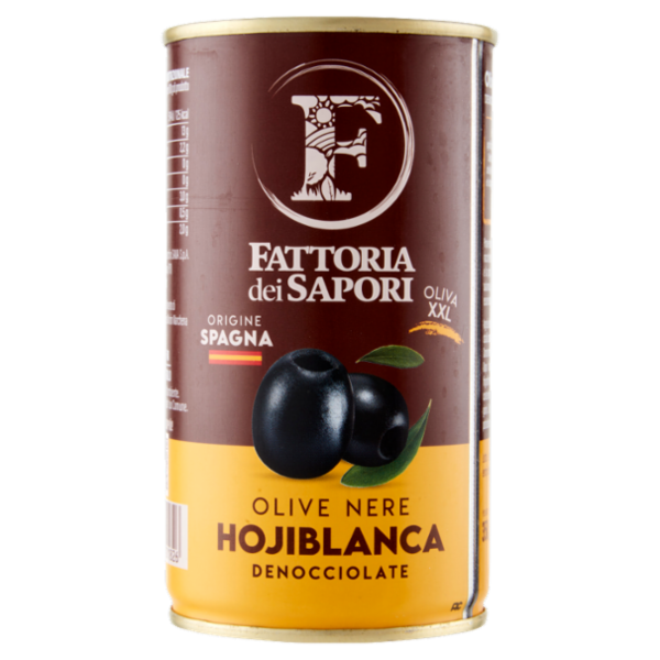 Fattoria dei Sapori Olive Nere Hojiblanca Denocciolate 350 g