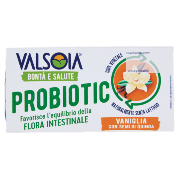 Valsoia Bontà e Salute Probiotic Vaniglia con Semi di Quinoa 2 x 115 g