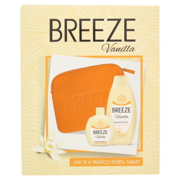 Breeze Vanilla Deodorante Squeeze 100 mL + Bagnodoccia 400 mL + Porta Tablet