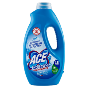 Ace Detersivo Igienizzante Classico Bianchi e Colorati 990 Ml