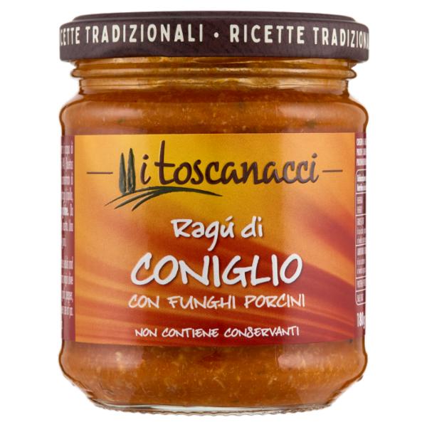 i toscanacci Ragù di Coniglio con Funghi Porcini 180 g