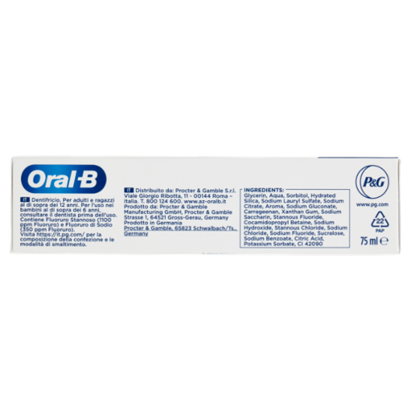 Oral-B Pro-Science Advanced Dentifricio Rigenera Smalto Pulizia Quotidiana 75 ml