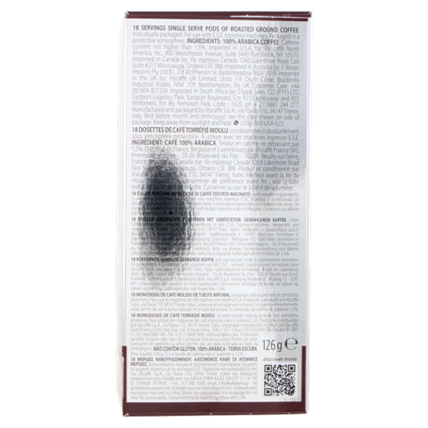 illy Intenso 18 Cialde per Caffè Espresso 126 g