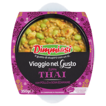 DimmidiSì Viaggio Nel Gusto Zuppa Thai Con Pollo e Soia Edamame 350 g