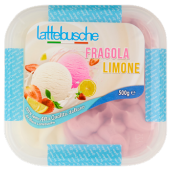 Lattebusche Gelato Fragola Limone 500 g