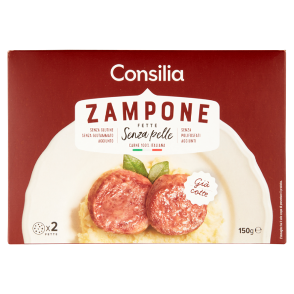 Consilia 2 Fette di Zampone Cotto 150 g