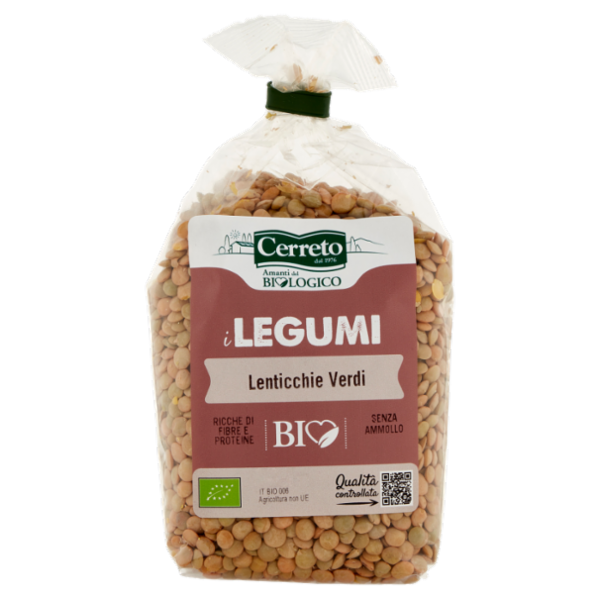 Cerreto i Legumi Lenticchie Verdi Bio 350 g