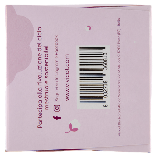 Vivicot Bio Assorbenti notte compostabili con Ali Ripiegati in Bustina 10 pz