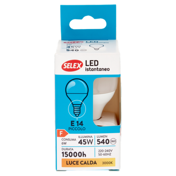 Selex Lampadina Led SMD Minisfera E14 6W