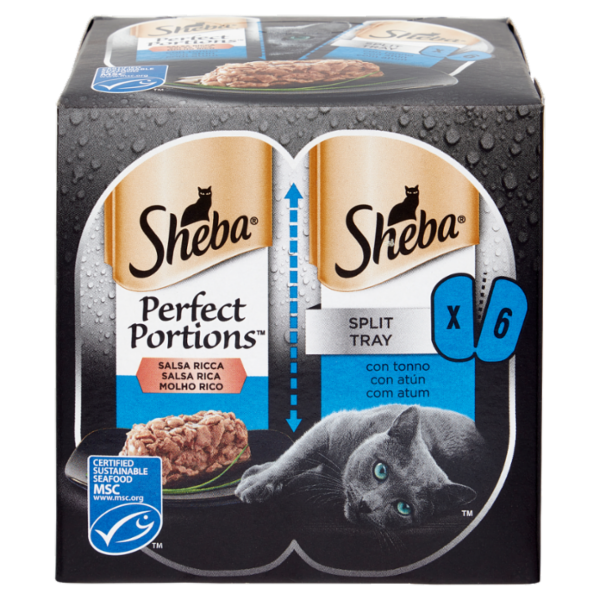 Sheba Perfect Portions Salsa Ricca con tonno 3 x (2 x 37.5 g)