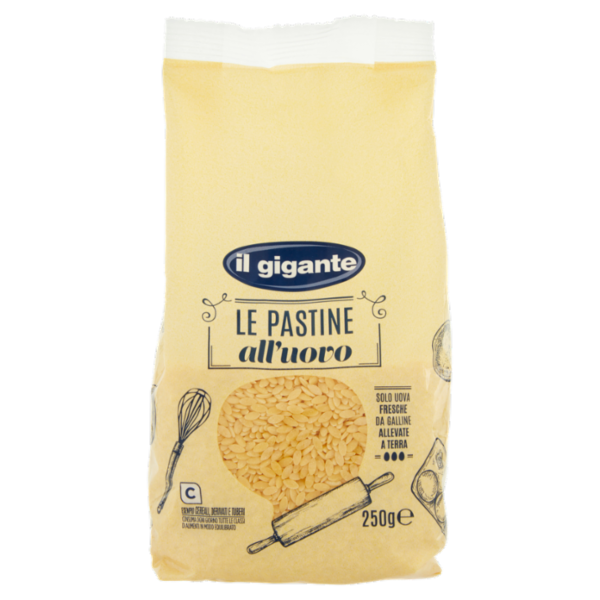 IL GIGANTE le Pastine all'uovo Risino N.25 250 g