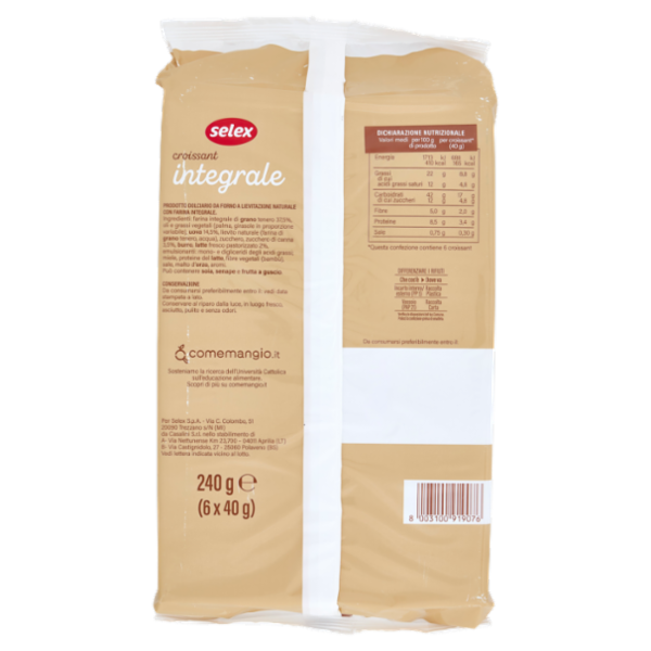 Selex Croissant Integrali 6x40 g