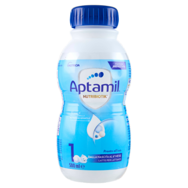 APTAMIL Nutribiotik 1 - Latte per Lattanti Liquido, dalla nascita al 6° mese, 500ml