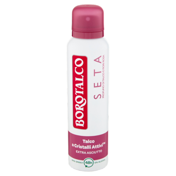 Borotalco Seta Profumo di Talco e Fiori Rosa Deo Spray 150 ml