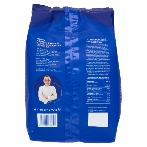 Motta Danese con Farcitura di Frutta Rossa e Uvetta 6 x 45 g