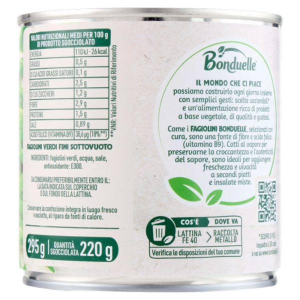 Bonduelle Fagiolini Fini 295 g