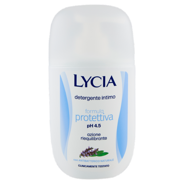 Lycia detergente intimo formula protettiva pH 4.5 con Antibatterico Naturale 200 ml