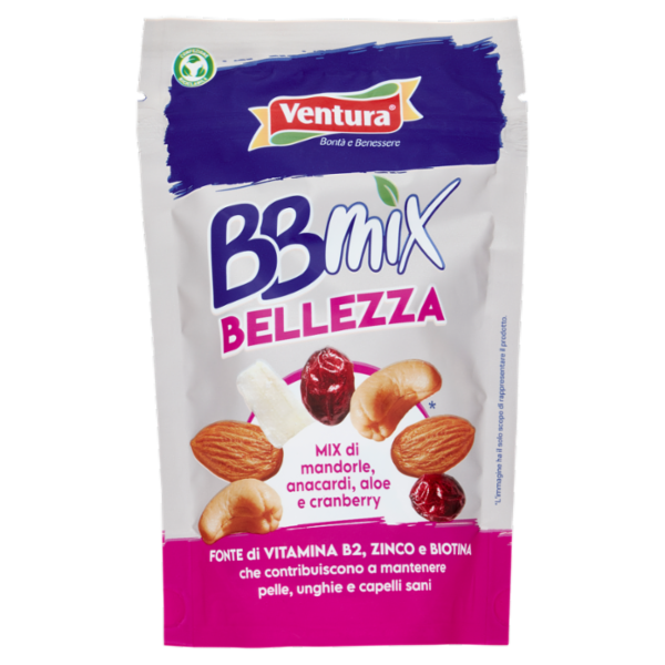 Ventura BBmix Bellezza Mix di mandorle, anacardi, aloe e cranberry 150 g