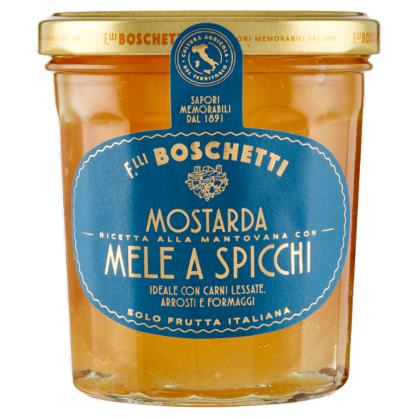 F.lli Boschetti Mostarda Ricetta alla Mantovana con Mele a Spicchi 400 g