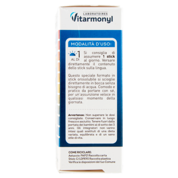 Laboratoires Vitarmonyl Magnesio + B6 Express Stanchezza e affaticamento 15 stick 15 g