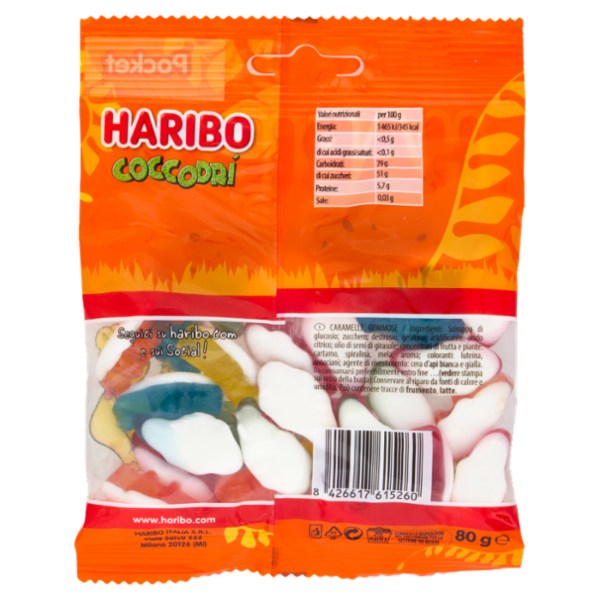 Haribo Coccodrì 80 g