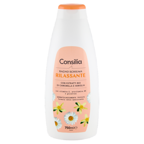 Consilia Bagno Schiuma Rilassante Camomilla e Vaniglia 750 ml