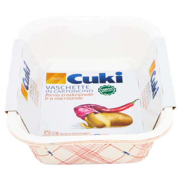 Cuki Cuoce Vaschette in Cartoncino 2/3 Porzioni 3 pz