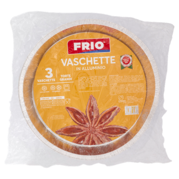 Frio Vaschette in Alluminio Torte Grandi 3 pz