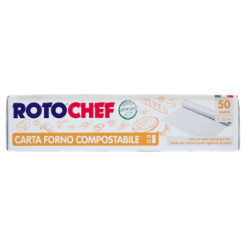 Rotochef Carta Forno Compostabile 50 Metri H. 33 Cm