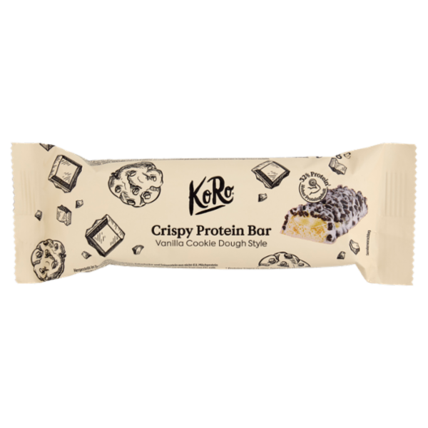 KoRo Crispy Protein Bar Vanilla Cookie Dough Style 60 g