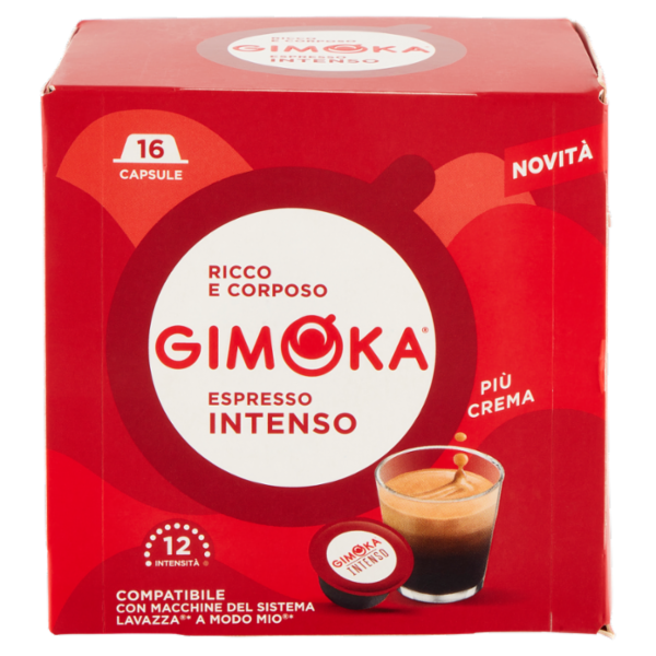 Gimoka Espresso Intenso Compatibile Lavazza* A Modo Mio* 16 Capsule 104 g