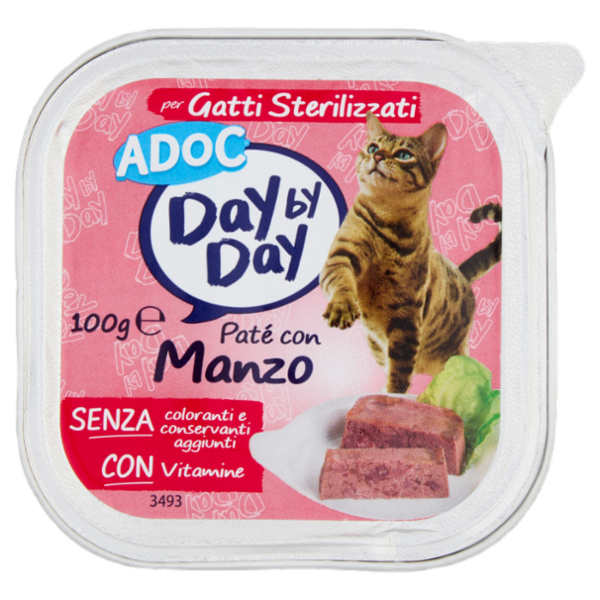 ADoC Day by Day per Gatti Sterilizzati Paté con Manzo 100 g