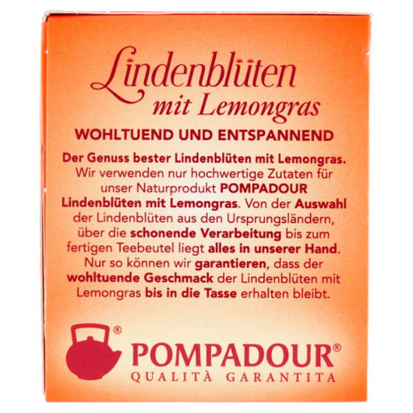 Pompadour Infuso Fiori di Tiglio con Lemongrass bustine 20 x 1,75 g