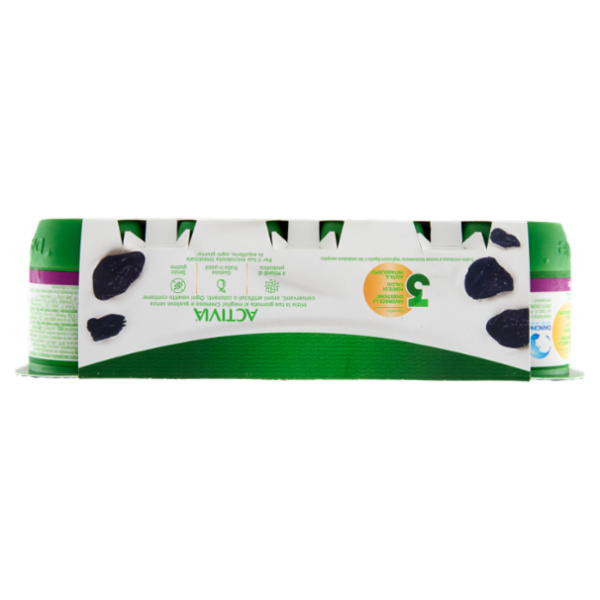 ACTIVIA Yogurt con Probiotico Bifidus, gusto Prugna, 8x125g