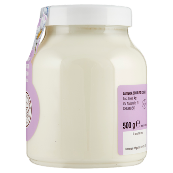 AlpiYo Yogurt di Valtellina Senza Lattosio Intero Naturale 500 g