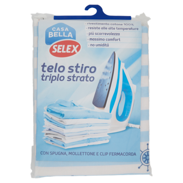 Selex Casa Bella Telo Stiro Triplo Strato 140x50 cm
