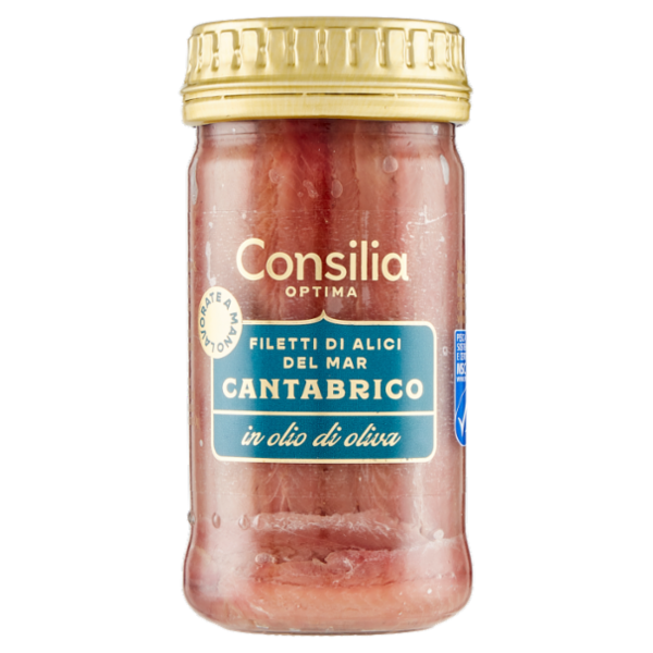 Consilia Optima Filetti di Alici del Mar Cantabrico in Olio di Oliva 90 g