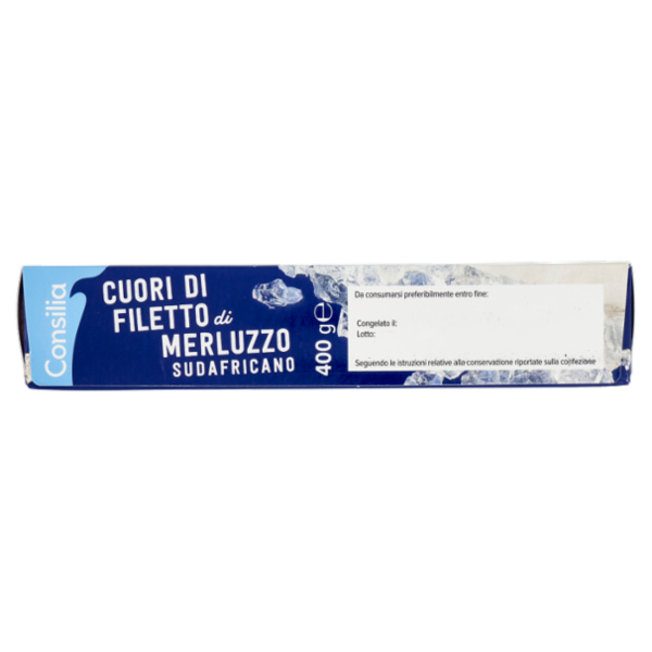 Consilia Cuori di Filetti di Merluzzo Surgelati 400 g
