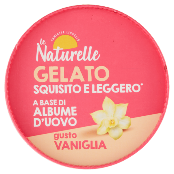 le Naturelle Gelato Squisito e Leggero* a Base di Albume d'Uovo gusto Vaniglia 250 g